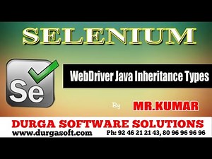 Selenium - WebDriver Java Inheritance Types