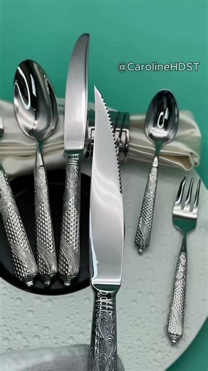 Luxury Gold & Silver Flatware | Peacock Crest™ Wedding Tableware