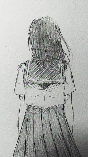 後悔 #創作 #イラスト #illust #セーラー服