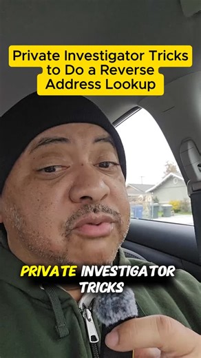 Lance The PI on Instagram: "Private Investigator Tricks to do a Reverse Address Lookup. #reverseaddresslookup #privateinvestigator"