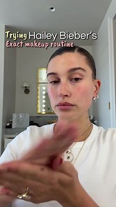 Hailey Bieber's Glowy Makeup GRWM | Natural Look Tutorial