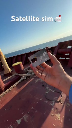 How we used to use satellite sim on ship to speak to our families but now.. #merchantnavy #merchantnavylife #ship #sea #satellite