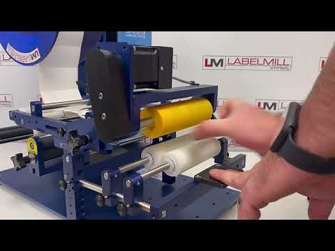 LabelMill LM1012 Electric Table-Top Semi-Auto Label Applicator System for Tapered Pre-Roll Tubes