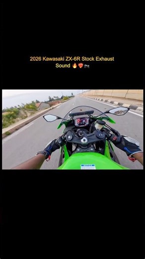 2026 Kawasaki ZX-6R Stock Exhaust Sound’s like a Jet ✈️ #kawasaki #zx6r #superbike #exhaust
