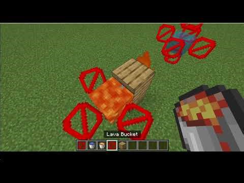 How to make lava and water blocks in Minecraft