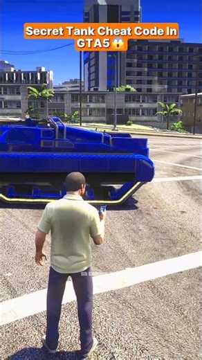 Secret Tank Cheat Code In GTA5😱 #gta #gtav #gtaonline #shorts