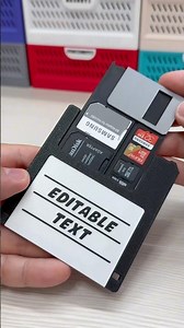 I turned a floppy disk into an SD card organizer! File available via the link in bio.