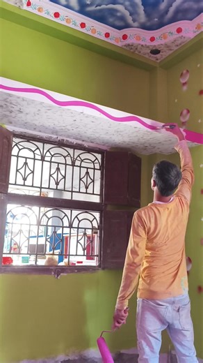 Pink colour fast code bedroom 🏡🖌️👈 #art