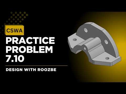 CSWA Practice Problem 7.10 Solution | SolidWorks Exam Guide