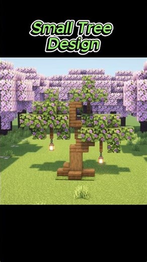 Small Tree Design #minecraft #shorts #minecraftbuilds