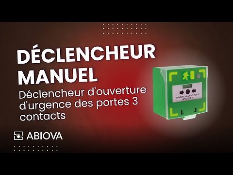 Déclencheur Manuel BBG Vert Lumineux 3 Contact réarmement par devant ouverture d'urgence des portes