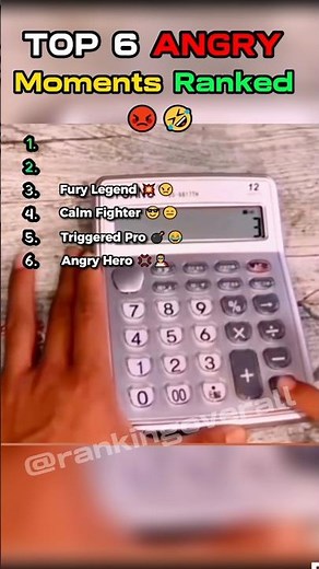 TOP 6 ANGRY MOMENTS RANK🤣🤣 #shorts