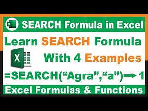 #206-How to use SEARCH Formula in Excel with 4 Examples