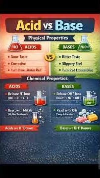 Acid vs Base in 60 seconds | #shorts #science