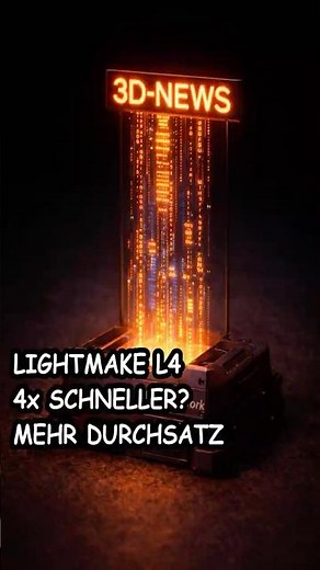 Lightmake L4: Vier aktive Druckköpfe im FFF 3D-Drucker