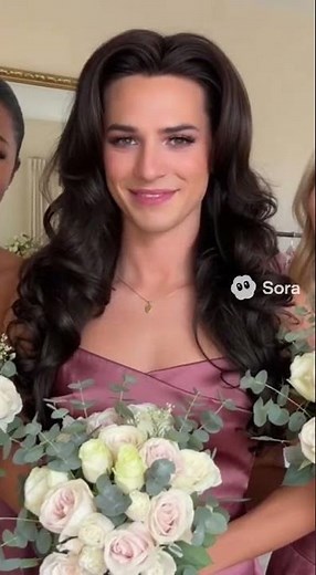 Last minute Bridemaid #mtf #transformation #crossdress #makeup #tgirl #boytogirl #femboy #makeover