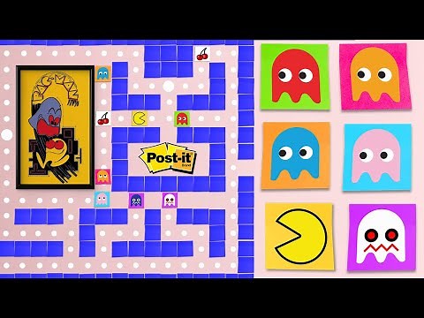 Pacman Gameplay Post It Movie Pac-Man Stop Motion