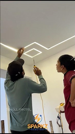 Ceiling light without fall ceiling | Profile light work | Light design#home#shortvideo#shorts#short