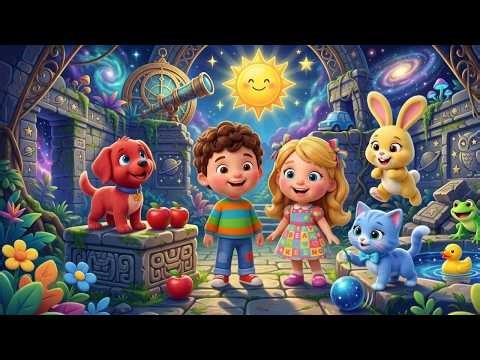Learn Colors with Fun Animals | Red Blue Yellow Green Song for Kids