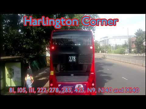 FULL ROUTE VISUAL | London Bus Route 423 - Hounslow, Bus Station to Heathrow T5 | SP40202 (YR10FGK)