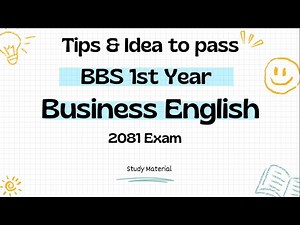 How to pass BBS 1st year business english exam 2081? #bbs #grammar #bbs1styear