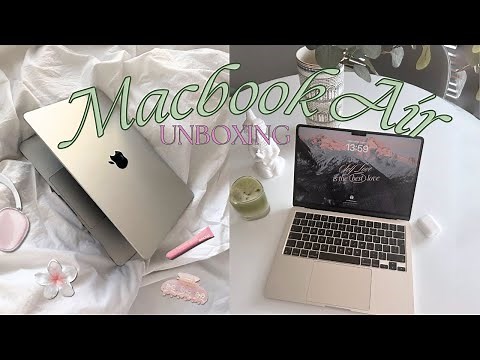 Macbook Air M3 Unboxing | setup for students, best apps, aesthetic customization!