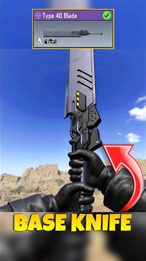 Base Knife Type 40 Blade Showcase #codm