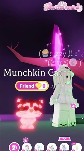 making a mega munchkin cat!! 🐾🧁 #adoptme #roblox #shorts