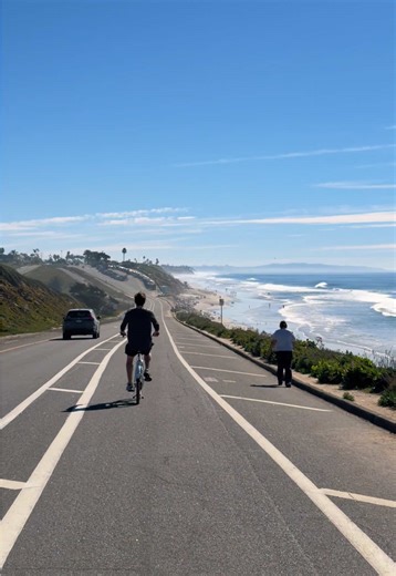 rode 10 miles this morning it was beautiful #fyp #bike #carlsbad #aesthetic #sandiego