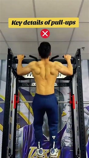 Key details of pull-ups #fitness #muscle #chest