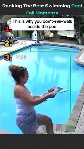 🏊‍♂️😂 Ranking The Best Swimming Pool Fail Moments!