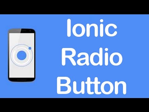 Ionic [CSS Components] - Radio Button List