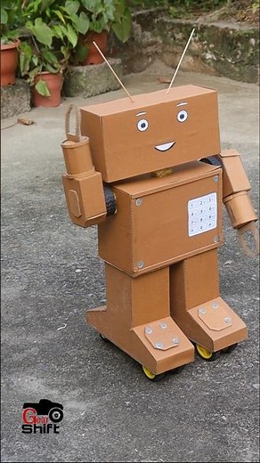 Make rc robot with cardboard