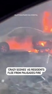 A Los Angeles man has described the “crazy” scenes on January 7 as locals were fleeing a fire burning in the Pacific Palisades area of the city. Video by X user @LeftCoastNativ shows firefighting efforts as thick smoke descends. “Crazy scenes down here,” he wrote. Late on January 7, the fire had grown to 2,921 acres and was zero percent contained, according to Cal Fire. A state of emergency was declared, and evacuation orders affecting tens of thousands of people were in place. https://bit.ly/3W