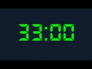 33 Minute Timer Digital | 33 Minutes Countdown Digital