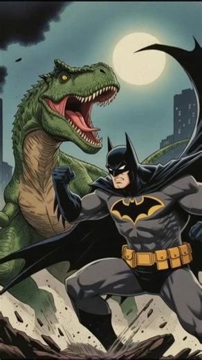 BATMAN VS DINOSSAURO #batman #shortsfeed