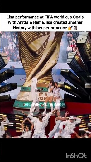 lisa performance at FIFA Goals 💅😭# black pink lisa# goals# FIFA cup performance# black pink