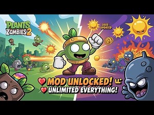 Plants vs Zombies 2 Mod Apk Unlimited Gems, Coins & Suns 2025 🔥