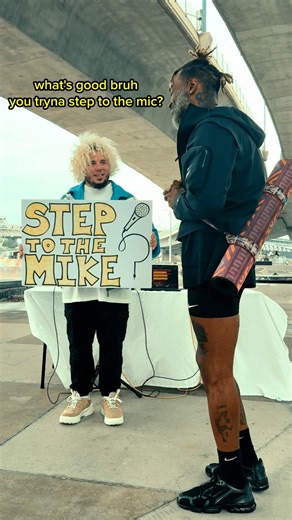 911K views · 40K reactions | Bro stepped up in the workout gear & went to WORK on the track 律‍♂️‍♂️ #steptothemike #streetperformer #publicperformance #freestyle Get your music on all streaming platforms and socials with DistroKid while keeping all your music royalties, unlimited uploads & more features than any other distributor #distrokid | Michael Minelli | Facebook