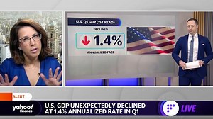 U.S. GDP unexpectedly contracted 1.4% in Q1
