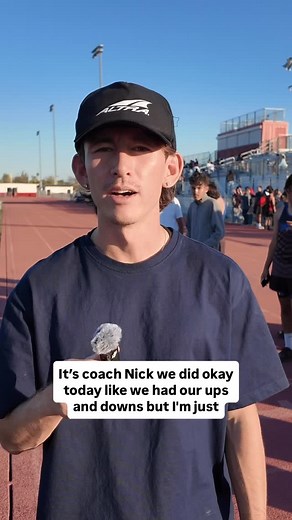 Coach Nick is proud of his team. Go Panthers! #coaching #coachnick #diamondranch #running #xc #crosscountry #interview #capturedthat #lenzfotos | Lenz