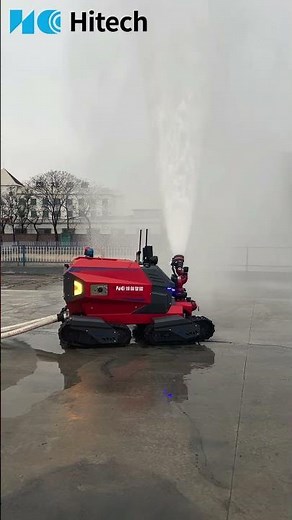 Four-Wheel Drive All-Terrain Fire Fighting Robot