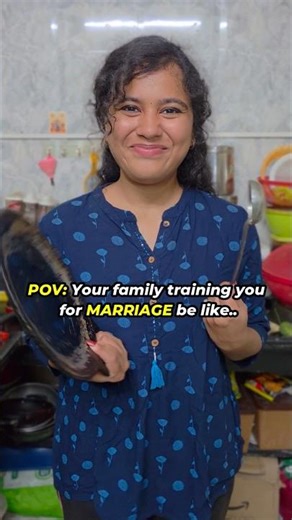 😜Nandhini 8 Podra Video😅 || Marriage Training be Like😝 #shorts || Ammu Times