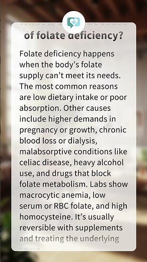 What is the root cause of folate deficiency?