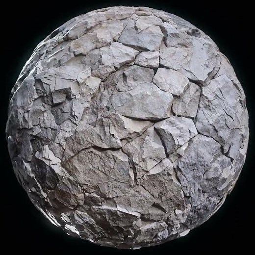 Stylized Rock Wall - Seamless PBR Texture Asset Showcase