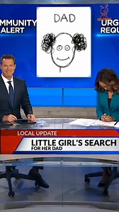 Little girl draws a sketch of her missing dad, and the news anchors had no idea that the sketch looked exactly like her actual dad when shown the update …. 😂😂I’m crying, I’m laughing so hard. | Arthur Allen