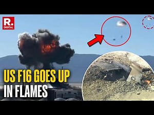 BREAKING: US F16-C Jet Crashes Into Flames In California, Pilot Ejects Safely