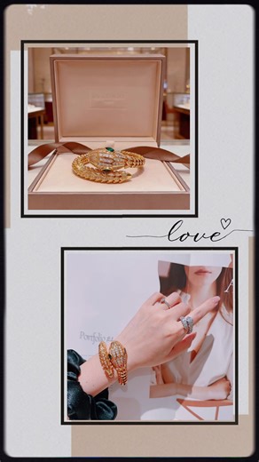 This bracelet draws inspiration from the timeless symbol of the serpent, a motif long associated with strength, transformation, and elegance. The piece features a beautifully sculpted snake silhouette, with the body composed of meticulously crafted metallic scales. Each scale is carefully polished to create a smooth, fluid structure that wraps naturally around the wrist while reflecting light with a warm, radiant glow. The snake head is adorned with shimmering crystals, intricately set to create