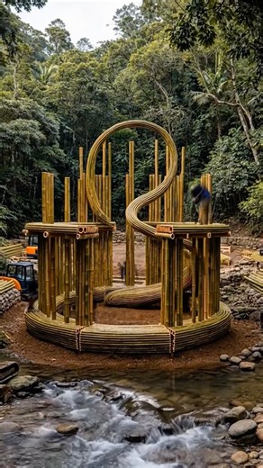 Building a Jungle Bamboo House From Scratch