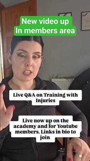 Learn with Me How to Train around Injuries! Full Video now Live on Members Only Area ⚠️ #injury